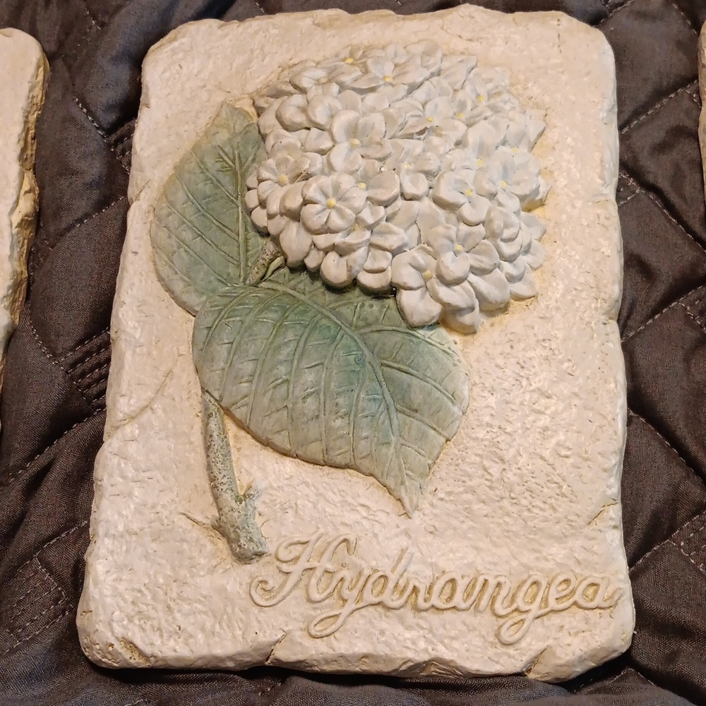 Floral Plaster resin wall plaques